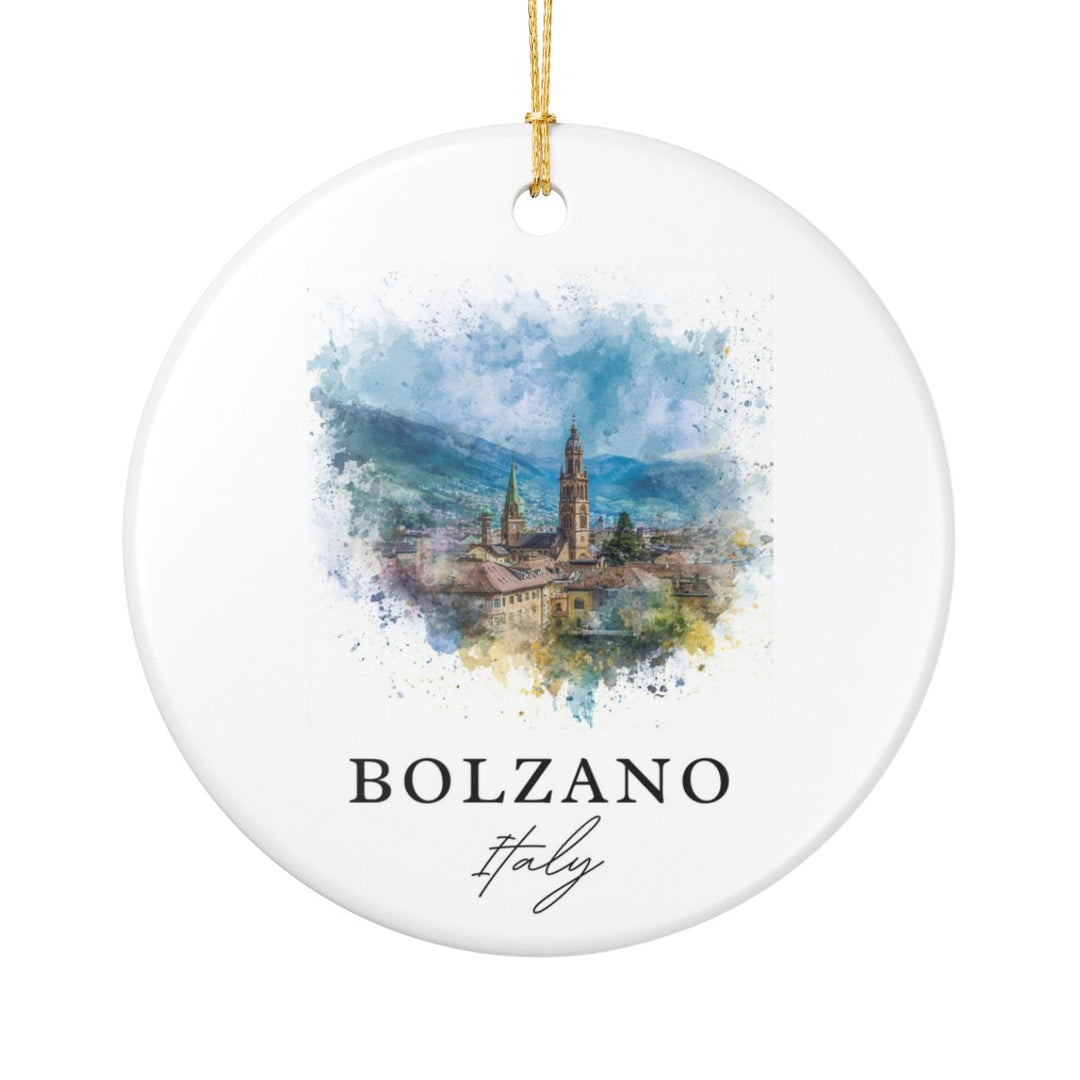 Bolzano Italy Ornament: Unique Bolzano Souvenir, Bolzano Italy Xmas Decor, and Authentic Bolzano Gift