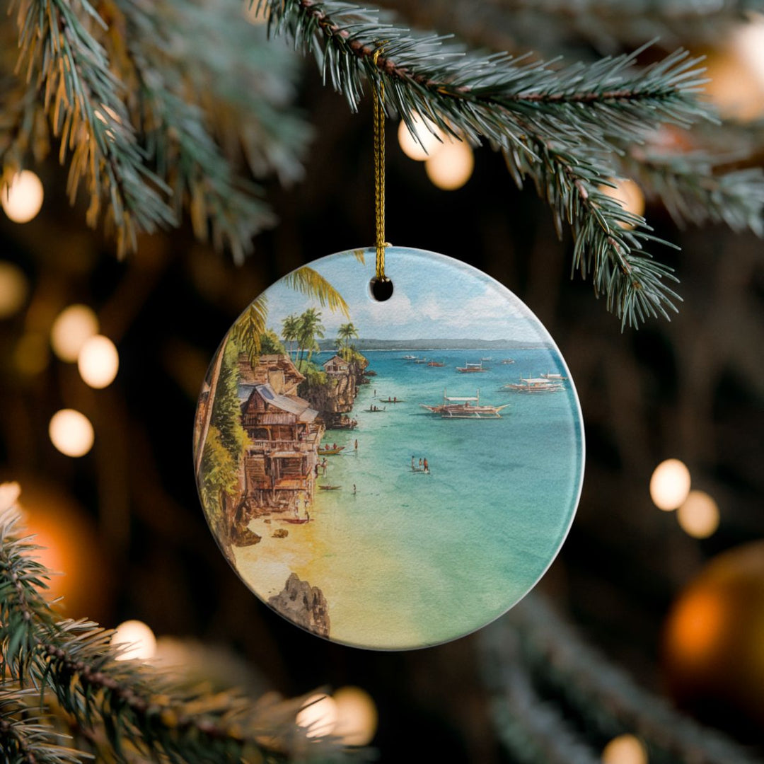 Boracay Philippines Ornament: Unique Boracay Philippines Souvenir, Boracay Philippines Xmas Decor, and Authentic Boracay Philippines Gift
