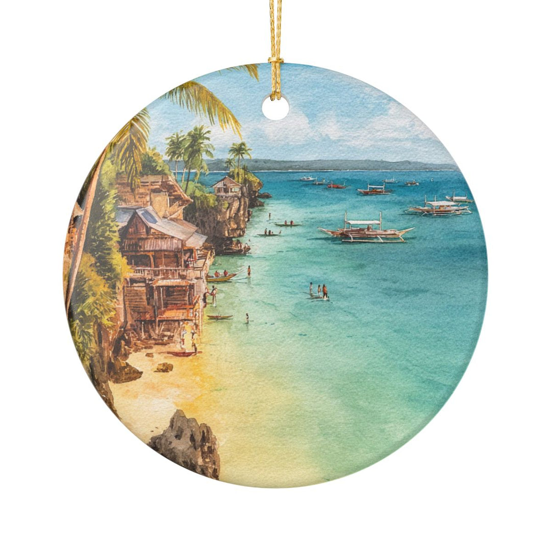 Boracay Philippines Ornament: Unique Boracay Philippines Souvenir, Boracay Philippines Xmas Decor, and Authentic Boracay Philippines Gift
