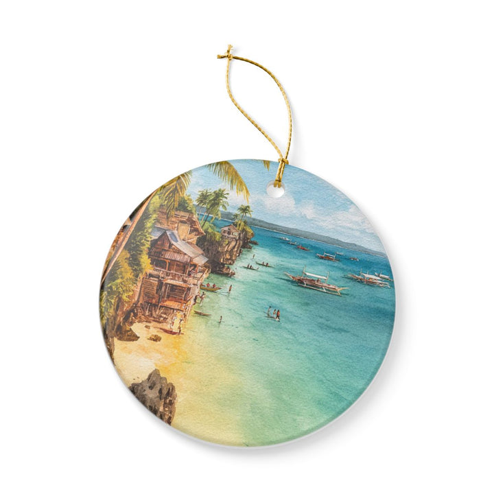 Boracay Philippines Ornament: Unique Boracay Philippines Souvenir, Boracay Philippines Xmas Decor, and Authentic Boracay Philippines Gift