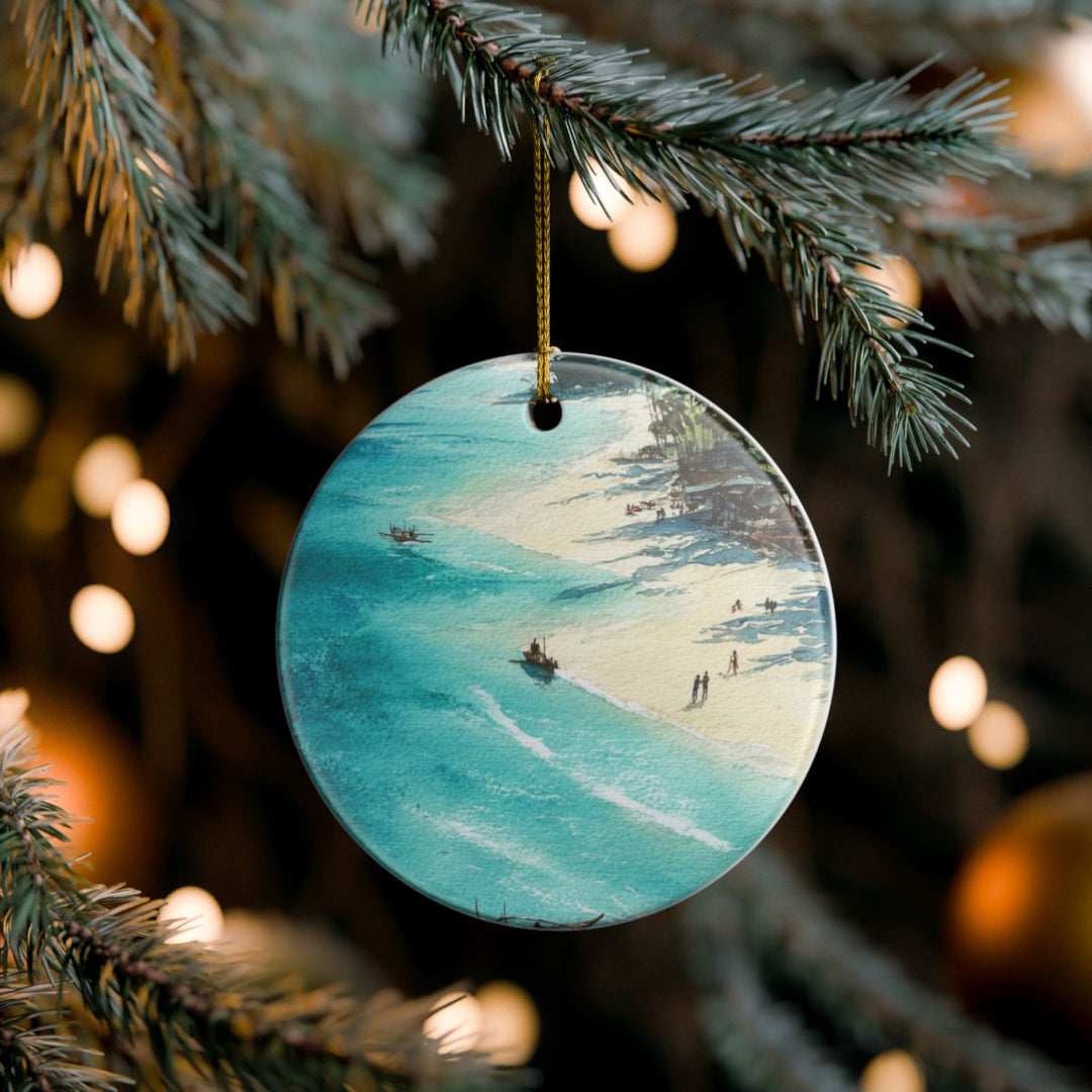 Boracay Philippines Ornament: Unique Boracay Philippines Souvenir, Boracay Philippines Xmas Decor, and Authentic Boracay Philippines Gift