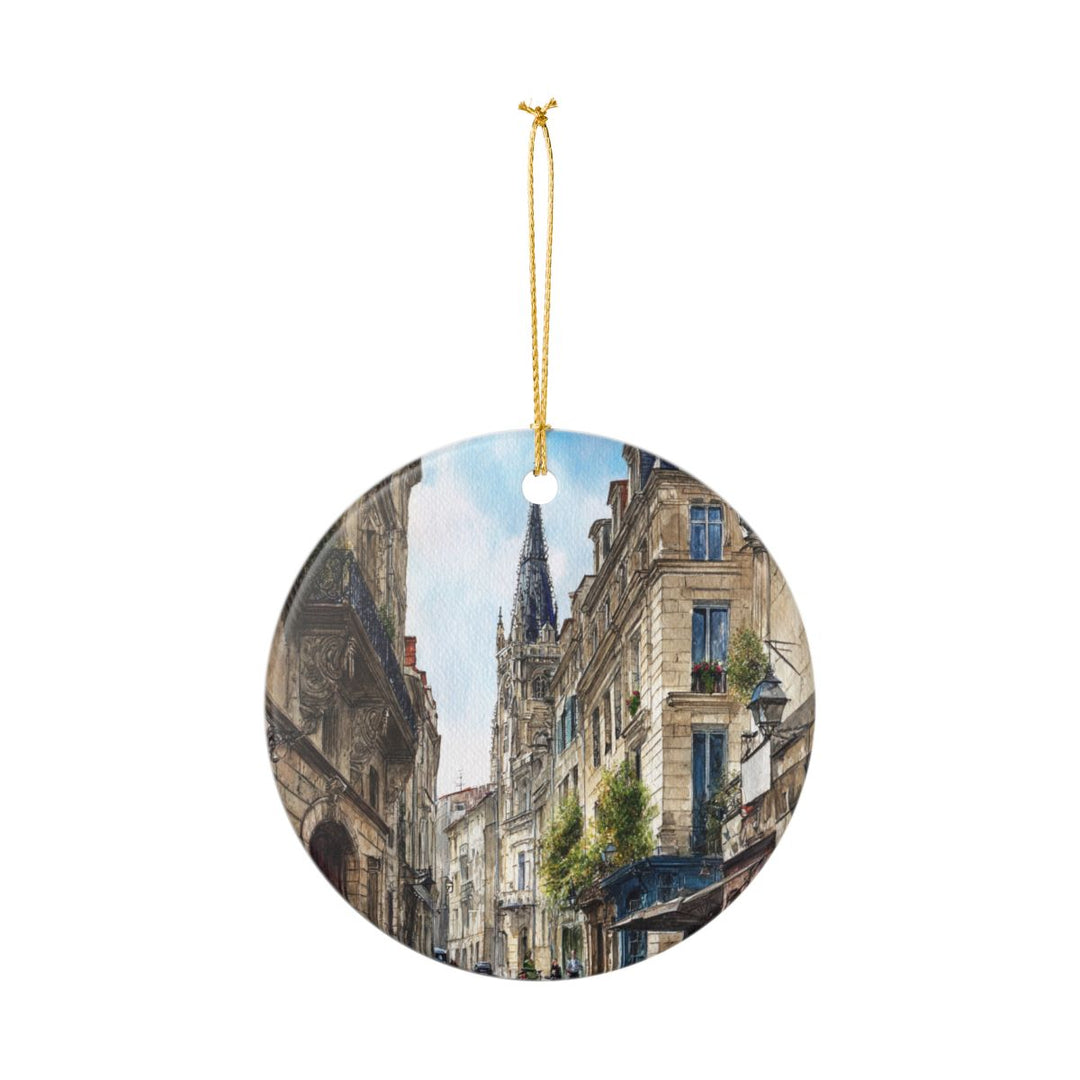 Bordeaux France Ornament: Unique Bordeaux Souvenir, Bordeaux France Xmas Decor, and Authentic Bordeaux Gift