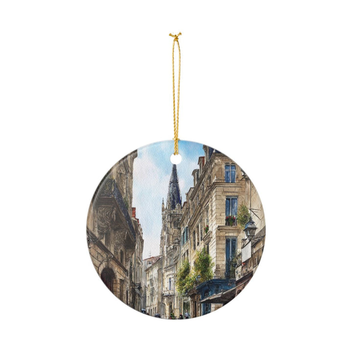 Bordeaux France Ornament: Unique Bordeaux Souvenir, Bordeaux France Xmas Decor, and Authentic Bordeaux Gift