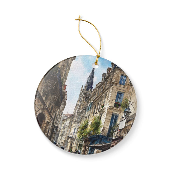 Bordeaux France Ornament: Unique Bordeaux Souvenir, Bordeaux France Xmas Decor, and Authentic Bordeaux Gift