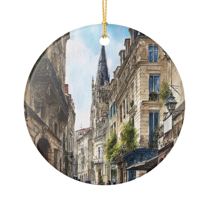 Bordeaux France Ornament: Unique Bordeaux Souvenir, Bordeaux France Xmas Decor, and Authentic Bordeaux Gift