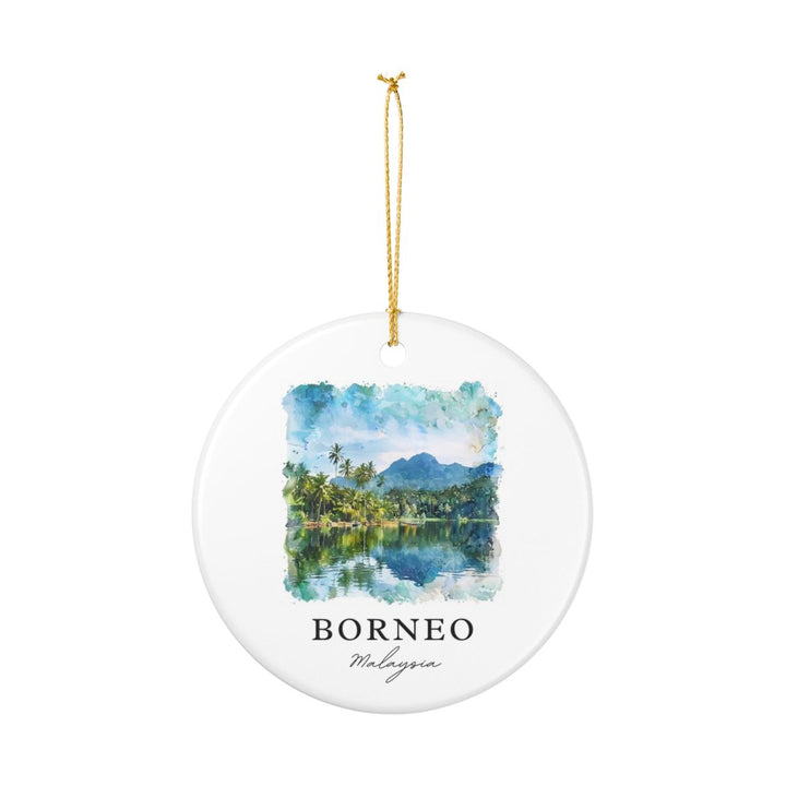 Borneo Malaysia Ornament: Unique Borneo Souvenir, Borneo Malaysia Xmas Decor, and Authentic Borneo Gift