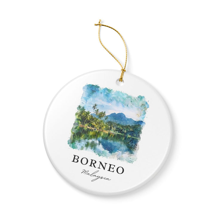 Borneo Malaysia Ornament: Unique Borneo Souvenir, Borneo Malaysia Xmas Decor, and Authentic Borneo Gift