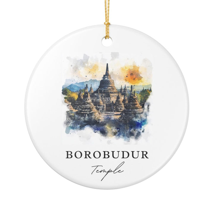 Borobudur Temple Indonesia Ornament: Unique Borobudur Temple Souvenir, Borobudur Temple Indonesia Xmas Decor, and Authentic Borobudur Temple Gift