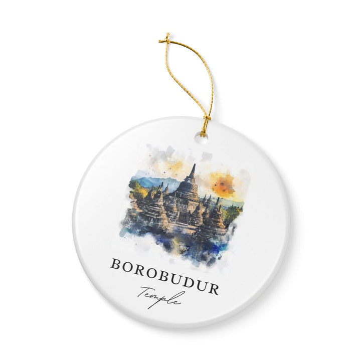 Borobudur Temple Indonesia Ornament: Unique Borobudur Temple Souvenir, Borobudur Temple Indonesia Xmas Decor, and Authentic Borobudur Temple Gift
