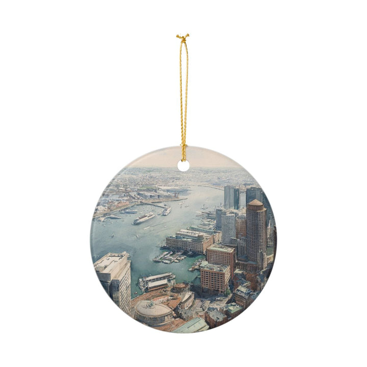 Boston Massachusetts Ornament: Unique Boston Souvenir, Boston Massachusetts Xmas Decor, and Authentic Boston Gift