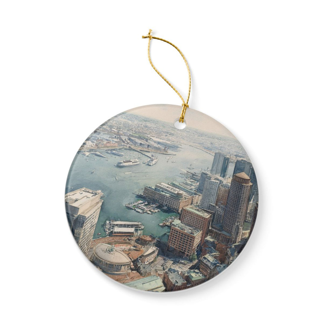 Boston Massachusetts Ornament: Unique Boston Souvenir, Boston Massachusetts Xmas Decor, and Authentic Boston Gift