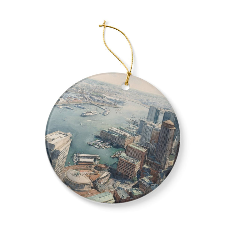 Boston Massachusetts Ornament: Unique Boston Souvenir, Boston Massachusetts Xmas Decor, and Authentic Boston Gift