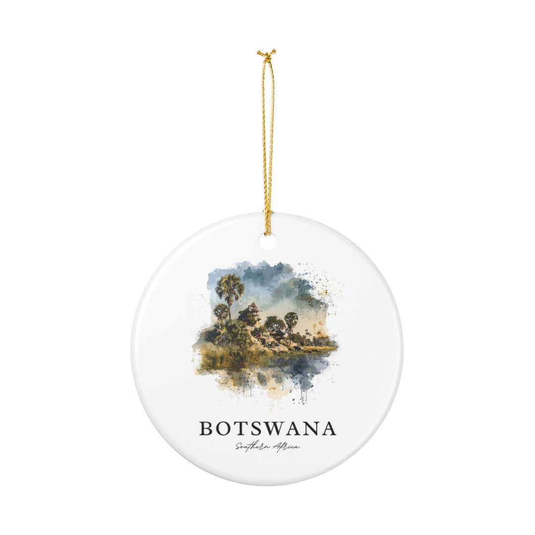Botswana Africa Ornament: Unique Botswana Africa Souvenir, Botswana Africa Xmas Decor, and Authentic Botswana Africa Gift