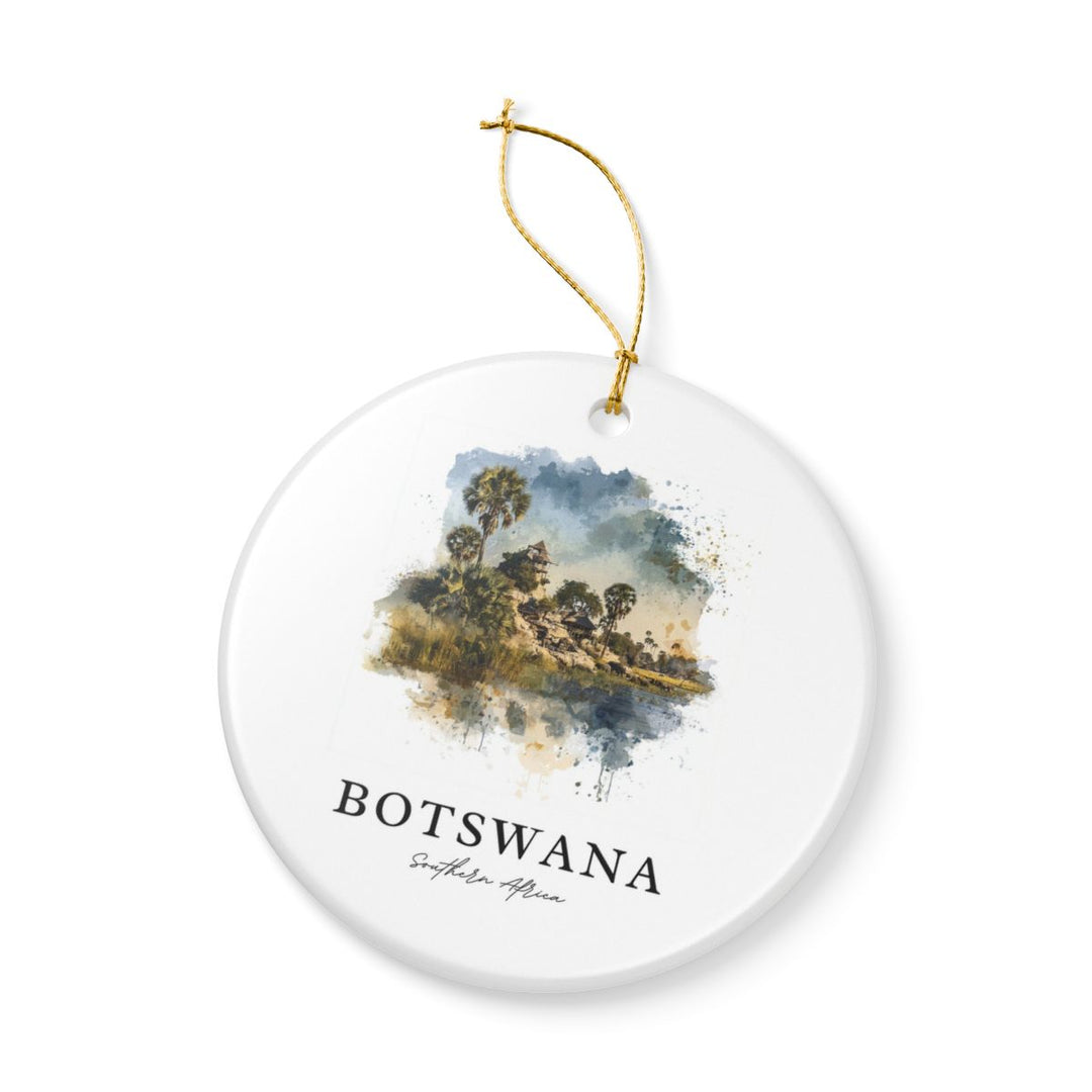 Botswana Africa Ornament: Unique Botswana Africa Souvenir, Botswana Africa Xmas Decor, and Authentic Botswana Africa Gift