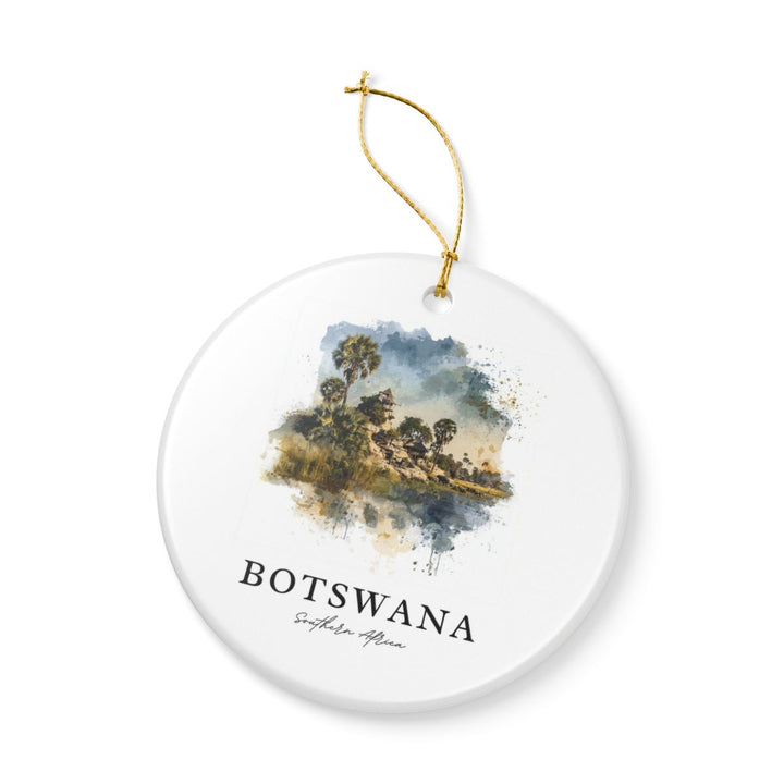 Botswana Africa Ornament: Unique Botswana Africa Souvenir, Botswana Africa Xmas Decor, and Authentic Botswana Africa Gift