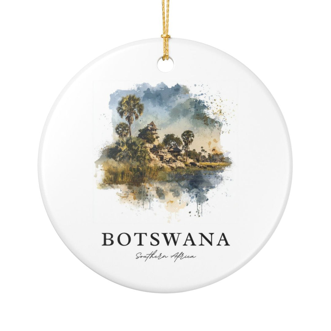 Botswana Africa Ornament: Unique Botswana Africa Souvenir, Botswana Africa Xmas Decor, and Authentic Botswana Africa Gift