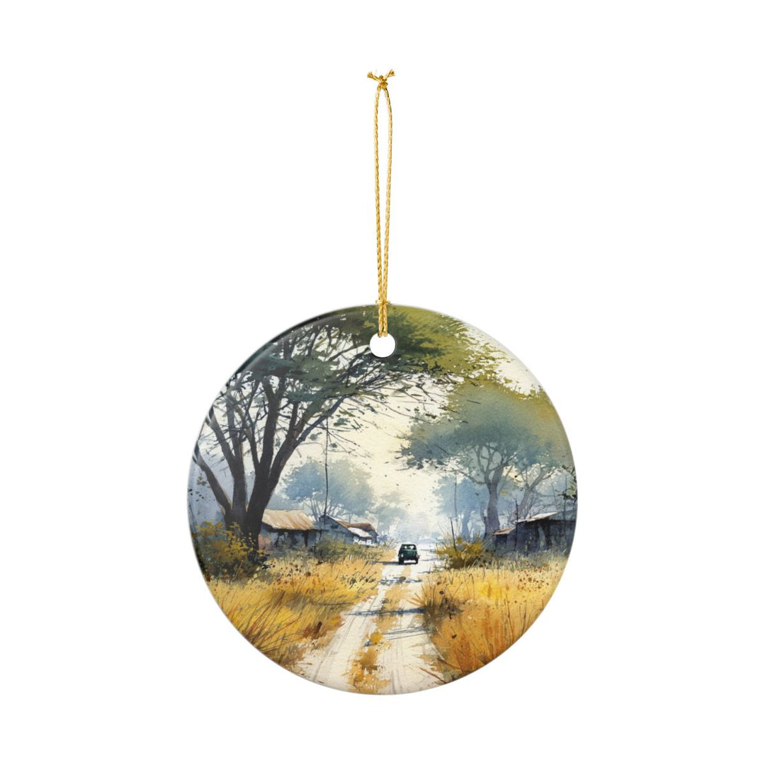 Botswana Ornament: Unique Botswana Souvenir, Botswana Xmas Decor, and Authentic Botswana Gift