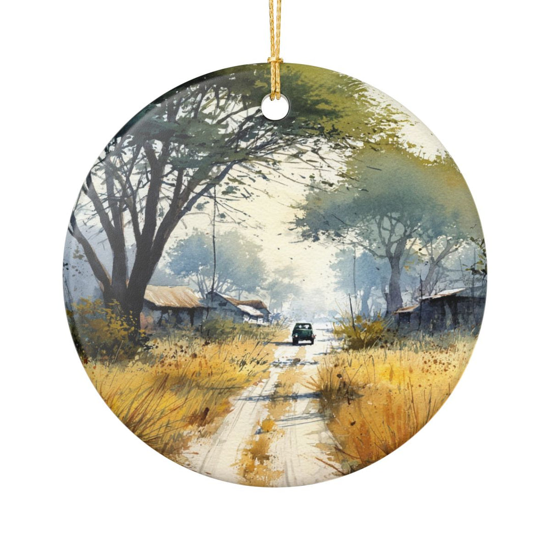 Botswana Ornament: Unique Botswana Souvenir, Botswana Xmas Decor, and Authentic Botswana Gift