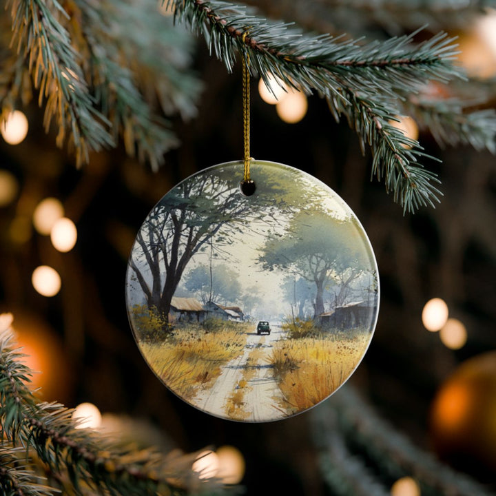 Botswana Ornament: Unique Botswana Souvenir, Botswana Xmas Decor, and Authentic Botswana Gift