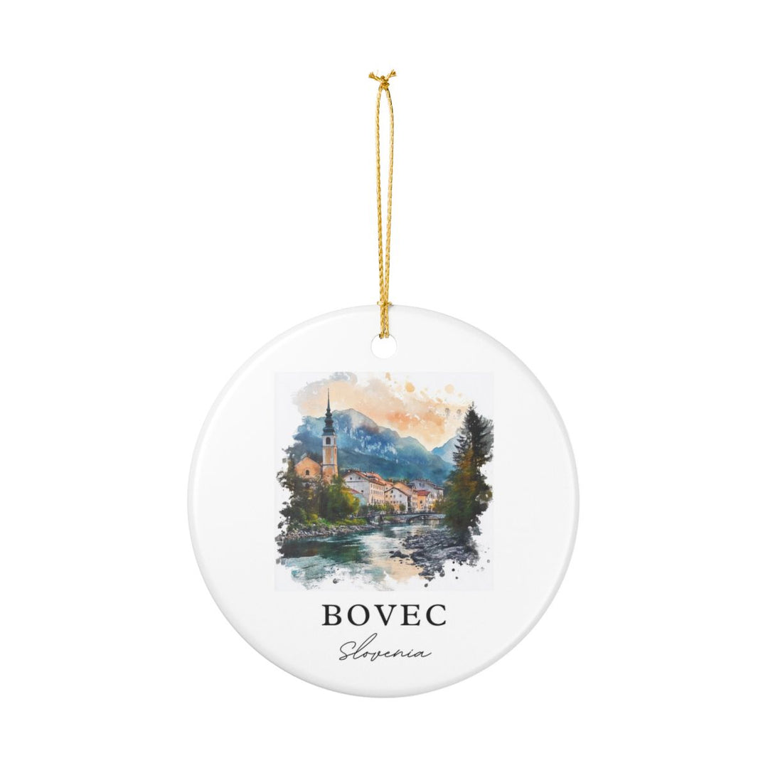 Bovec Slovenia Ornament: Unique Bovec Souvenir, Bovec Slovenia Xmas Decor, and Authentic Bovec Gift