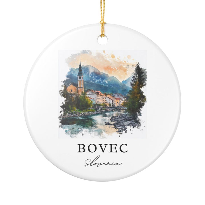 Bovec Slovenia Ornament: Unique Bovec Souvenir, Bovec Slovenia Xmas Decor, and Authentic Bovec Gift