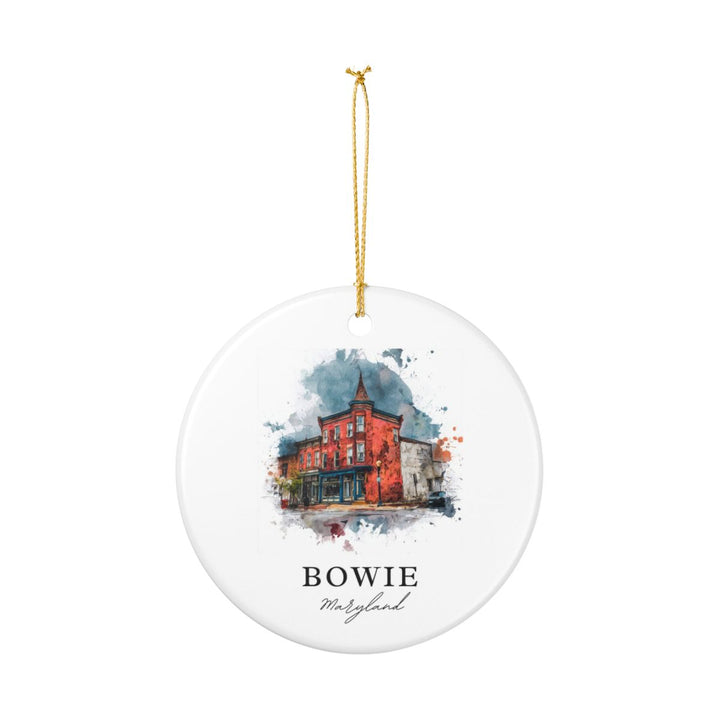 Bowie Maryland USA Ornament: Unique Bowie Souvenir, Bowie Maryland Xmas Decor, and Authentic Bowie Gift