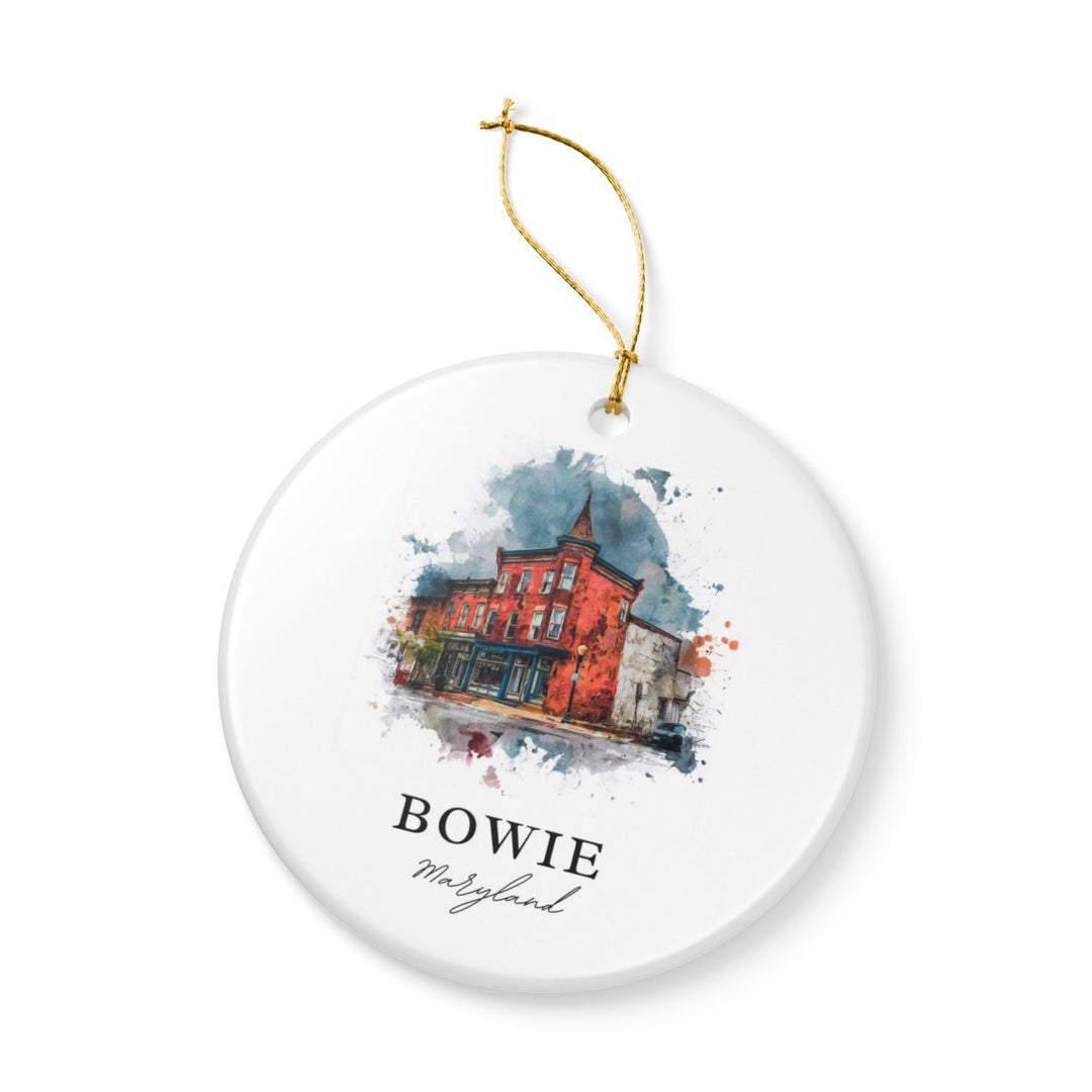Bowie Maryland USA Ornament: Unique Bowie Souvenir, Bowie Maryland Xmas Decor, and Authentic Bowie Gift