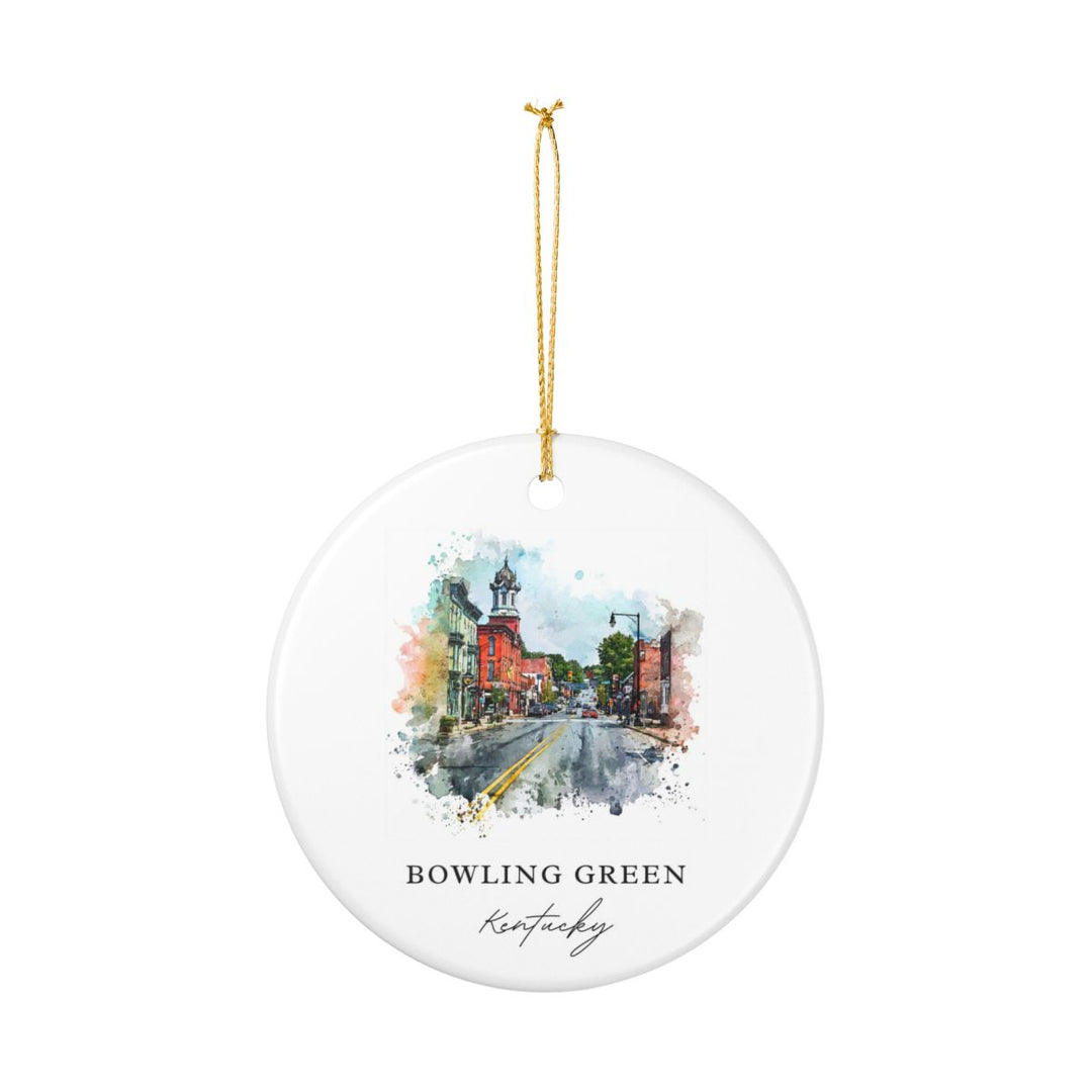 Bowling Green Ornament: Unique Bowling Green Souvenir, Bowling Green Xmas Decor, and Authentic Bowling Green Gift