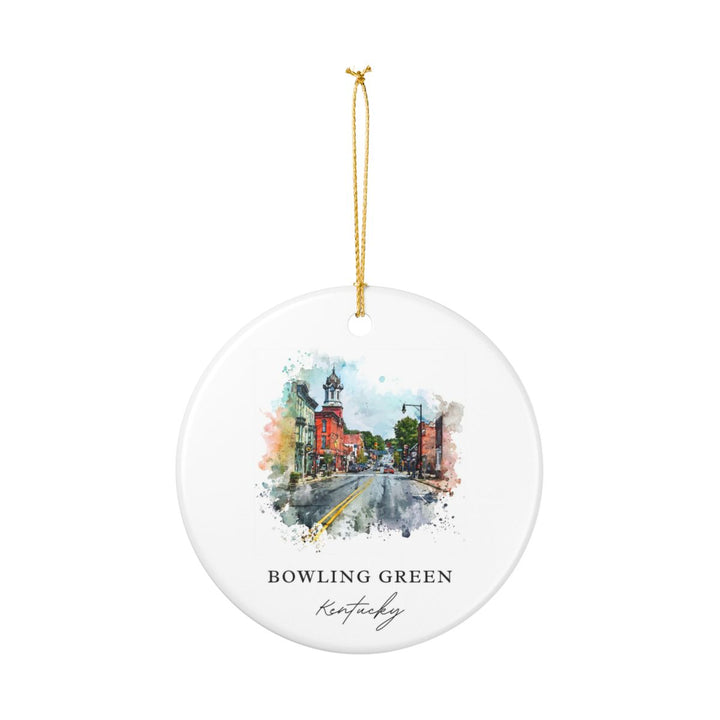 Bowling Green Ornament: Unique Bowling Green Souvenir, Bowling Green Xmas Decor, and Authentic Bowling Green Gift