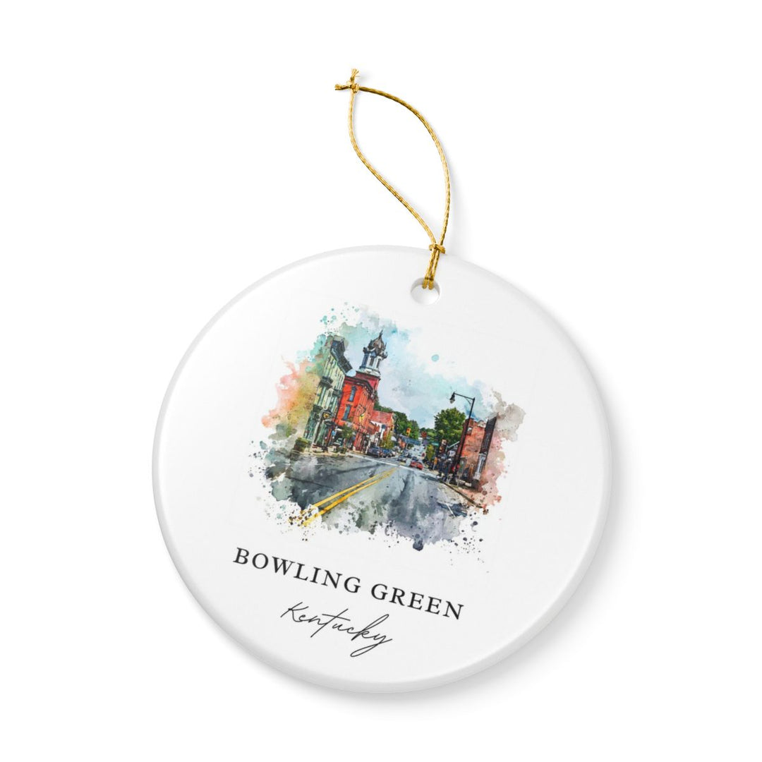 Bowling Green Ornament: Unique Bowling Green Souvenir, Bowling Green Xmas Decor, and Authentic Bowling Green Gift