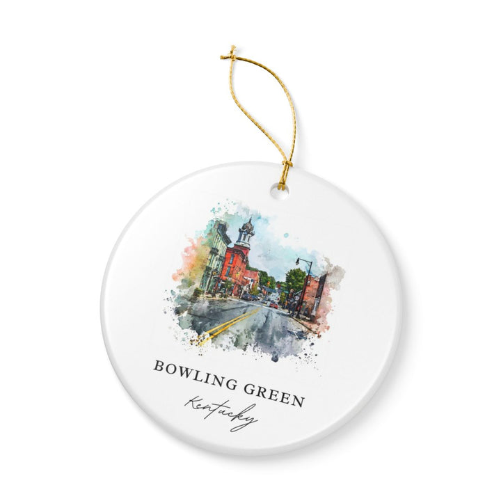 Bowling Green Ornament: Unique Bowling Green Souvenir, Bowling Green Xmas Decor, and Authentic Bowling Green Gift