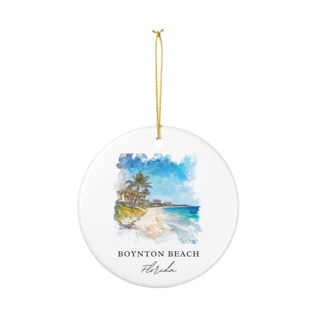 Boynton Beach Florida USA Ornament: Unique Boynton Beach Souvenir, Boynton Beach Florida Xmas Decor, and Authentic Boynton Beach Gift