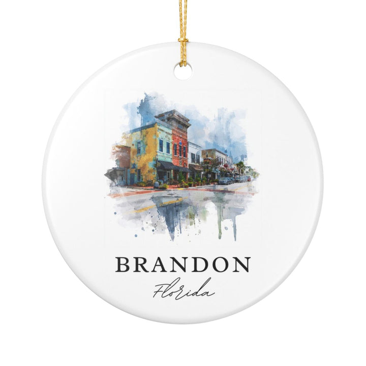 Brandon Florida Ornament: Unique Brandon Souvenir, Brandon Florida Xmas Decor, and Authentic Brandon Gift