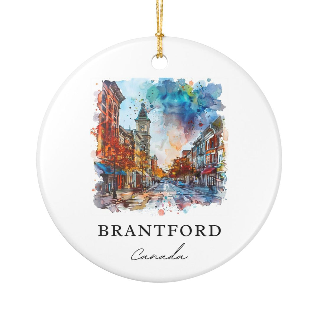 Brantford Canada Ornament: Unique Brantford Souvenir, Brantford Canada Xmas Decor, and Authentic Brantford Gift
