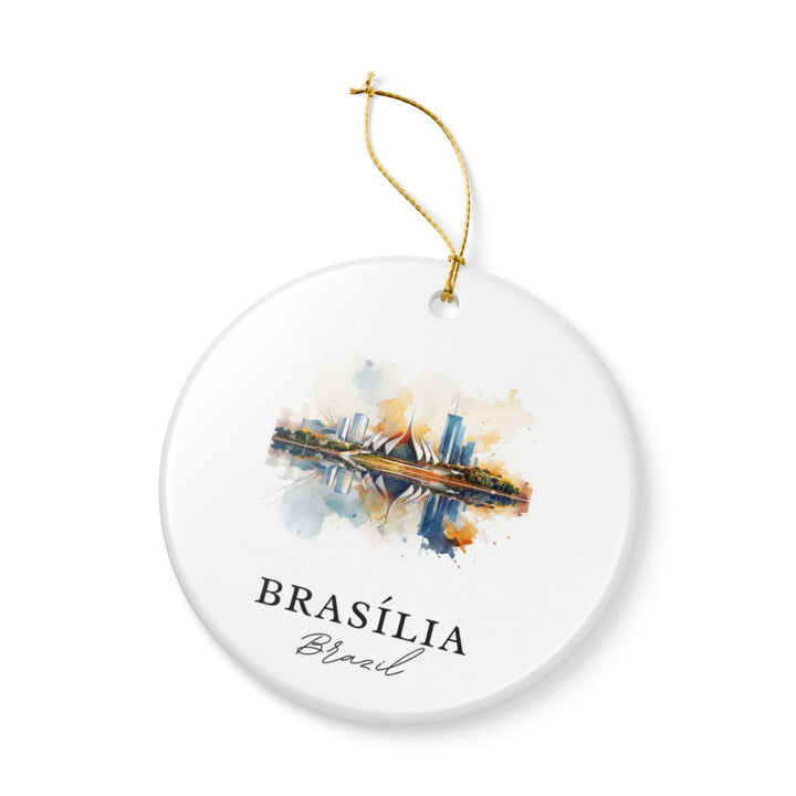 Brasilia Brazil Ornament: Unique Brasilia Brazil Souvenir, Brasilia Brazil Xmas Decor, and Authentic Brasilia Brazil Gift