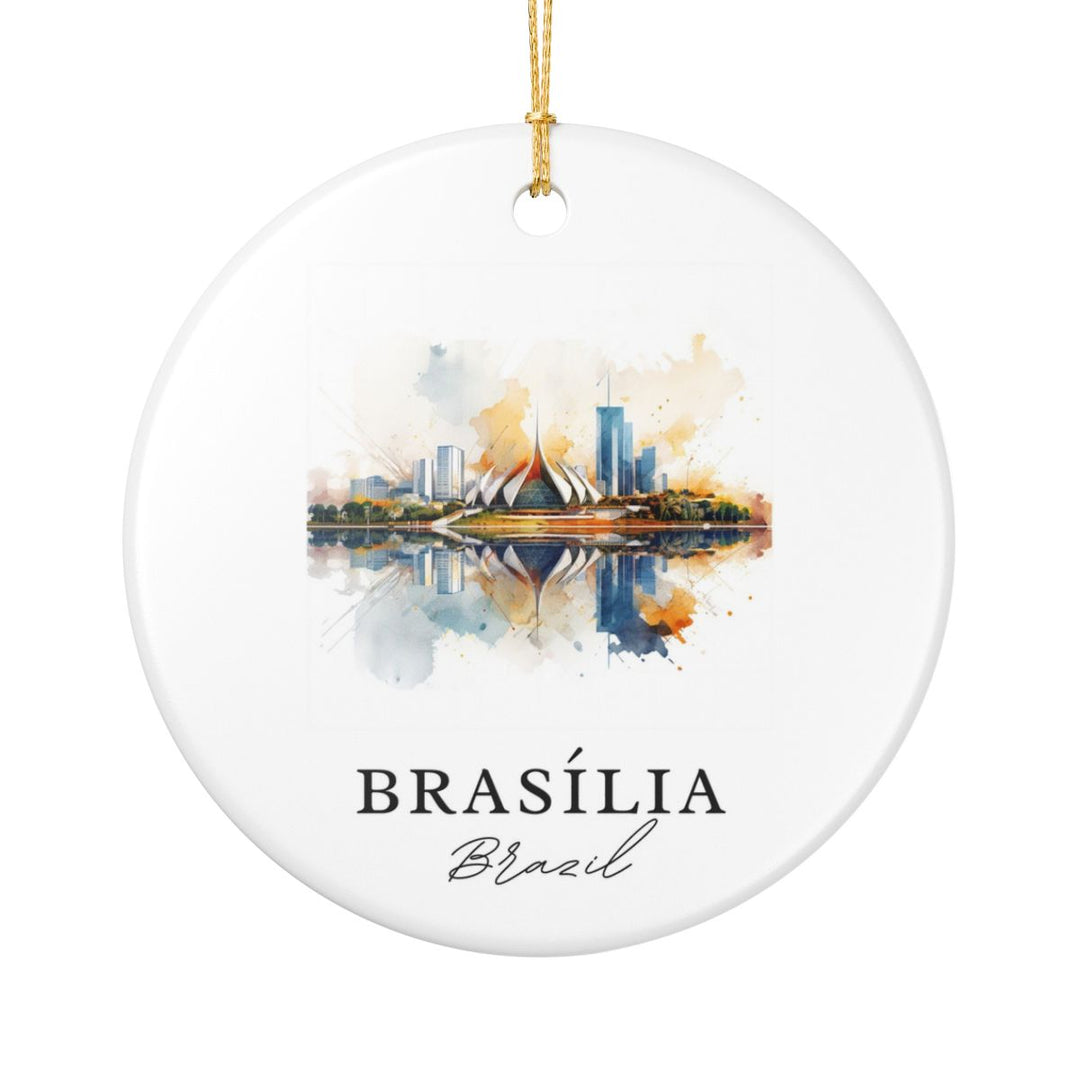 Brasilia Brazil Ornament: Unique Brasilia Brazil Souvenir, Brasilia Brazil Xmas Decor, and Authentic Brasilia Brazil Gift