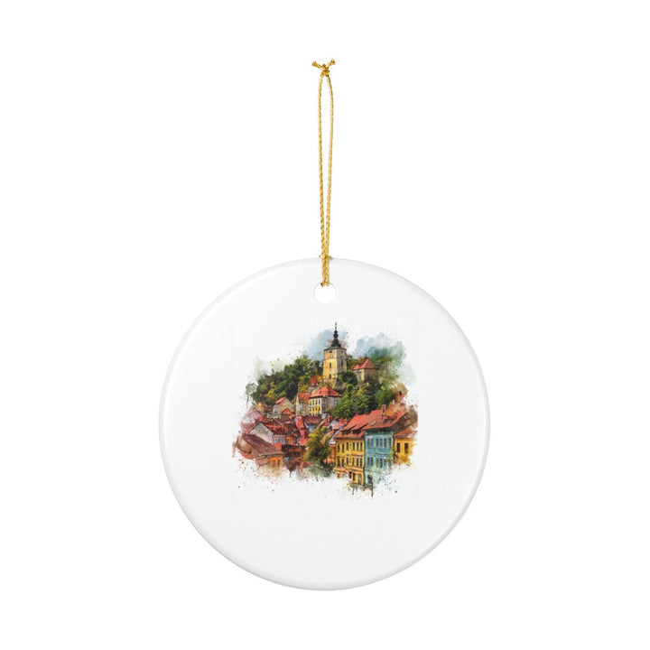 Brasov Romania Ornament: Unique Brasov Souvenir, Brasov Romania Xmas Decor, and Authentic Brasov Gift