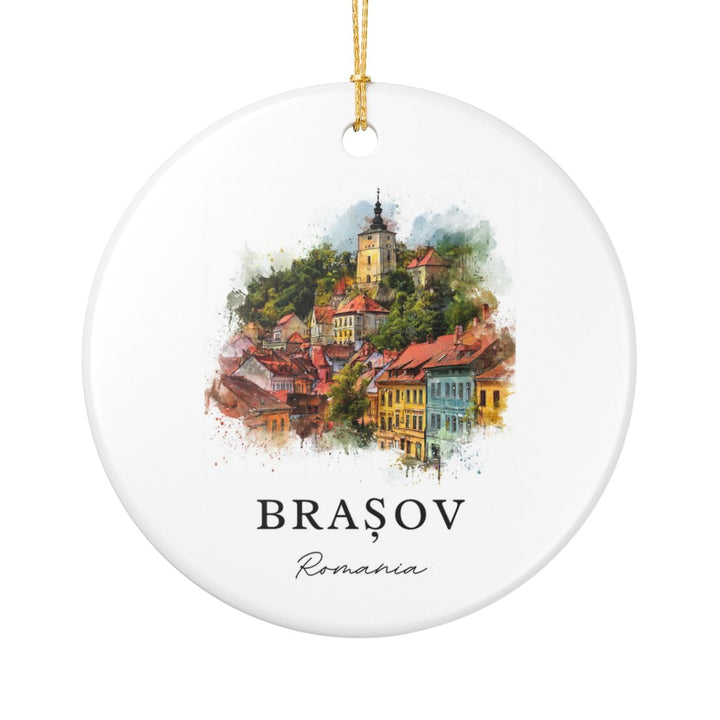 Brasov Romania Ornament | Christmas Travel Souvenir Gift
