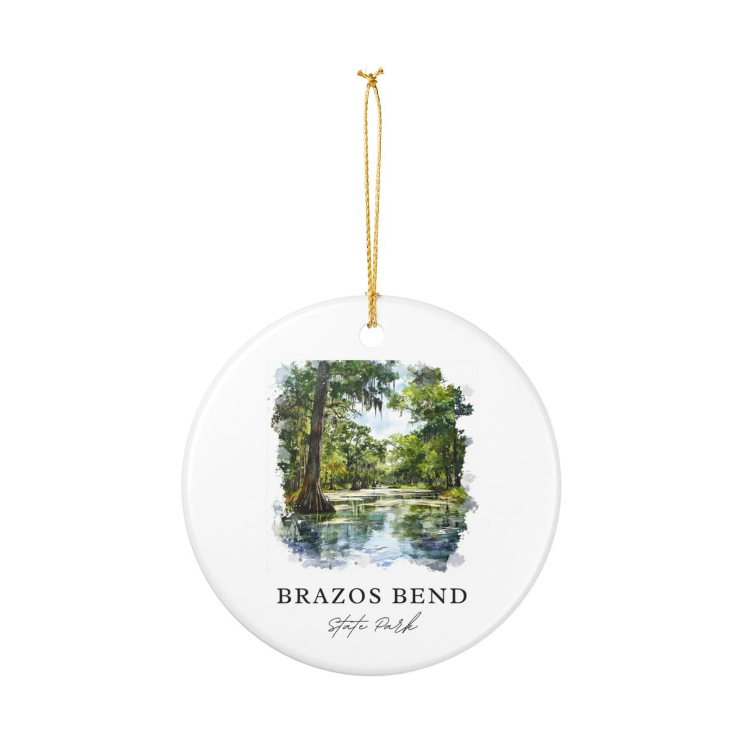 Brazos Bend State Park Ornament: Unique Brazos Bend State Park Souvenir, Brazos Bend State Park Xmas Decor, and Authentic Brazos Bend State Park Gift