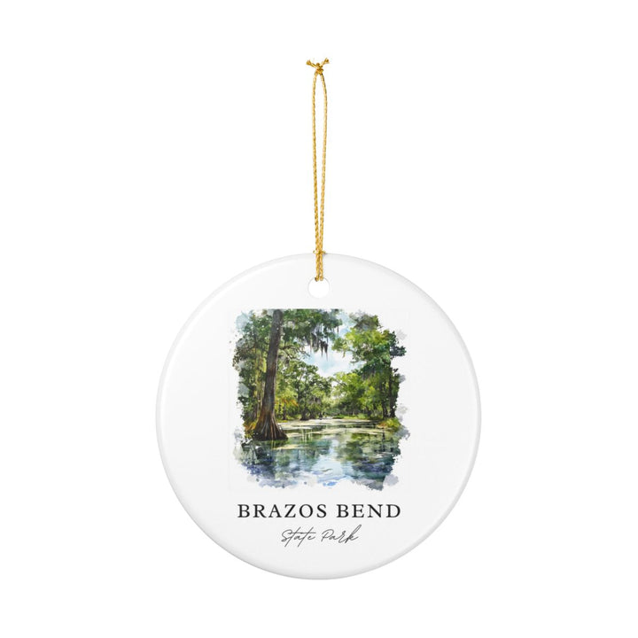 Brazos Bend State Park Ornament: Unique Brazos Bend State Park Souvenir, Brazos Bend State Park Xmas Decor, and Authentic Brazos Bend State Park Gift
