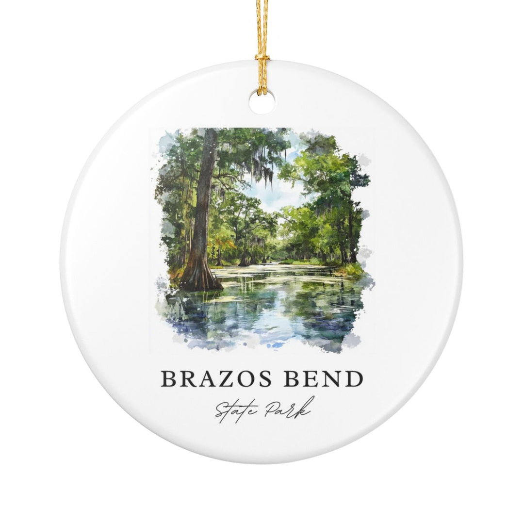 Brazos Bend State Park Ornament: Unique Brazos Bend State Park Souvenir, Brazos Bend State Park Xmas Decor, and Authentic Brazos Bend State Park Gift