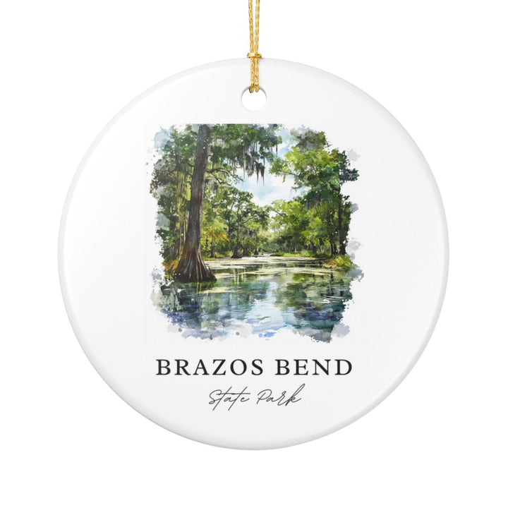 Brazos Bend State Park Ornament: Unique Brazos Bend State Park Souvenir, Brazos Bend State Park Xmas Decor, and Authentic Brazos Bend State Park Gift