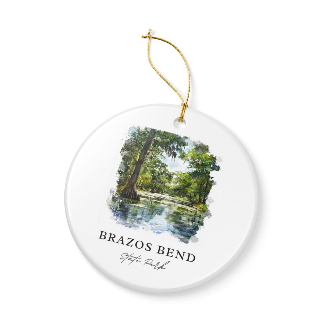 Brazos Bend State Park Ornament: Unique Brazos Bend State Park Souvenir, Brazos Bend State Park Xmas Decor, and Authentic Brazos Bend State Park Gift
