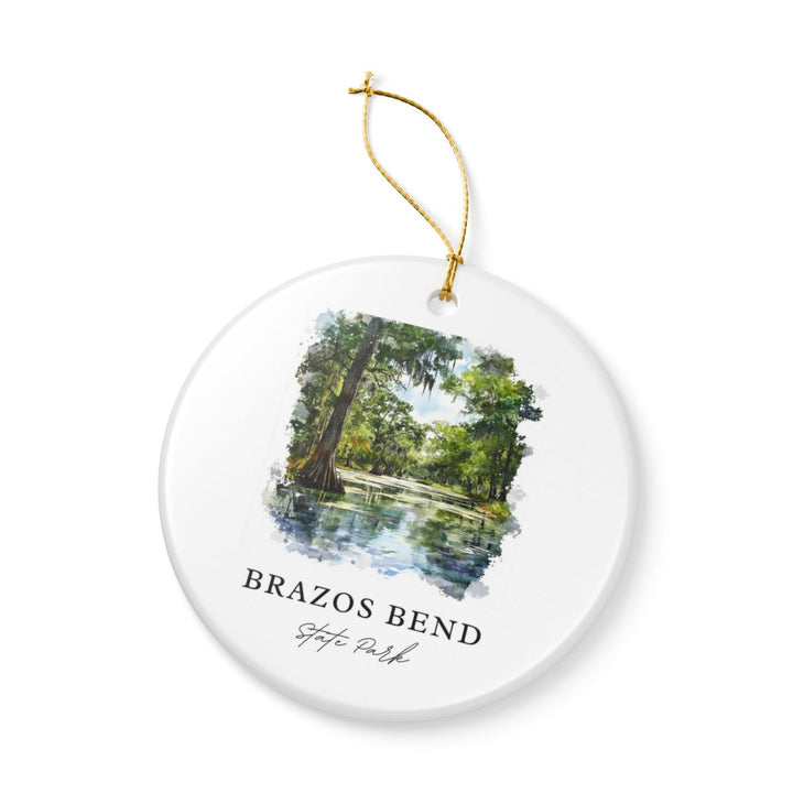 Brazos Bend State Park Ornament: Unique Brazos Bend State Park Souvenir, Brazos Bend State Park Xmas Decor, and Authentic Brazos Bend State Park Gift