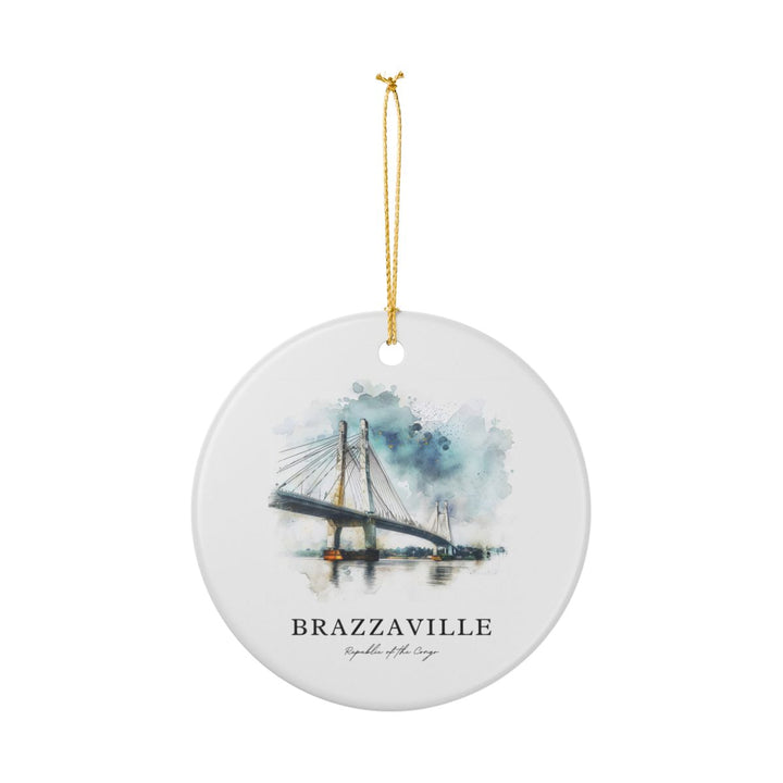 Brazzaville Republic of the Congo Ornament: Unique Brazzaville Republic of the Congo Souvenir, Brazzaville Republic of the Congo Xmas Decor, and Authentic Brazzaville Republic of the Congo Gift