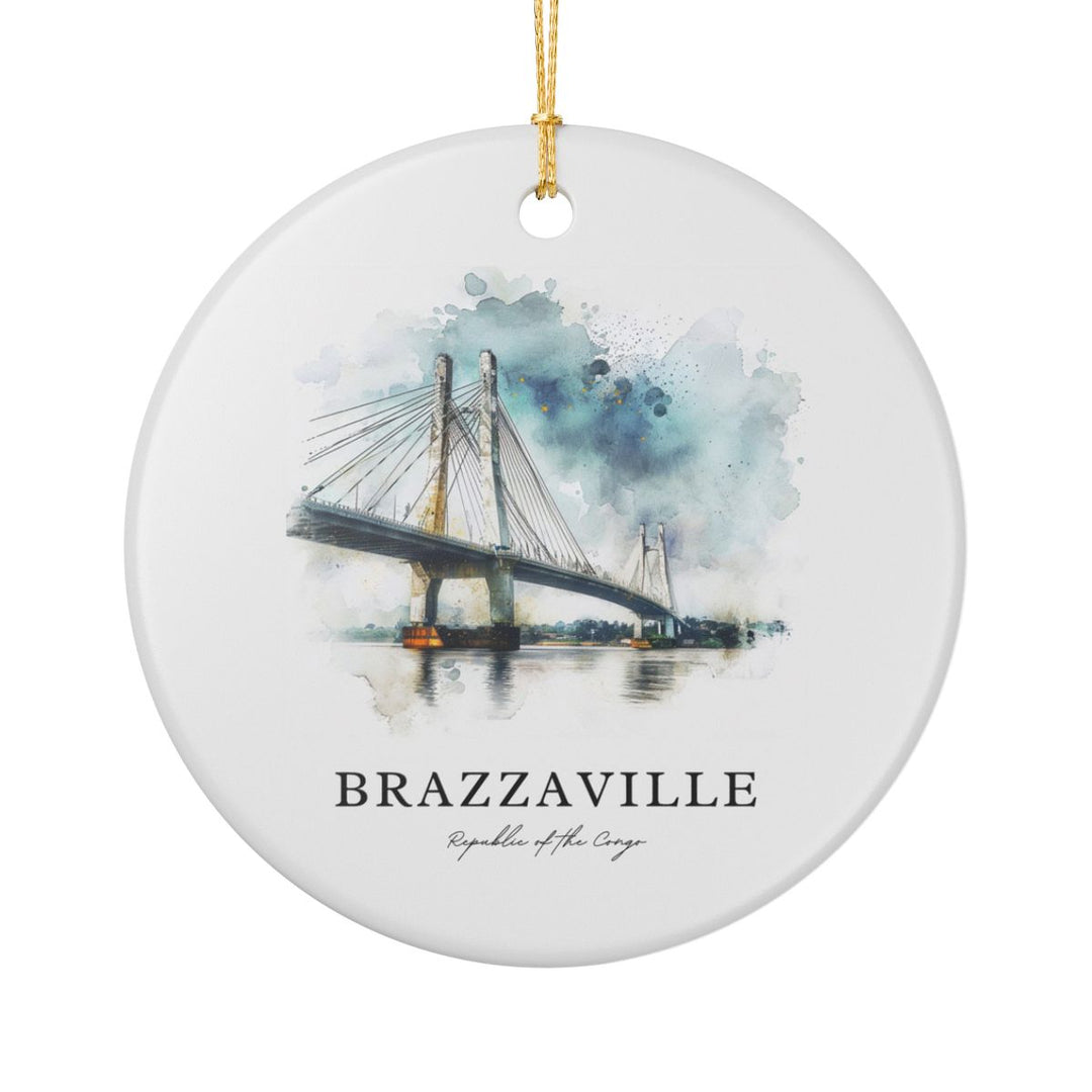 Brazzaville Republic of the Congo Ornament: Unique Brazzaville Republic of the Congo Souvenir, Brazzaville Republic of the Congo Xmas Decor, and Authentic Brazzaville Republic of the Congo Gift