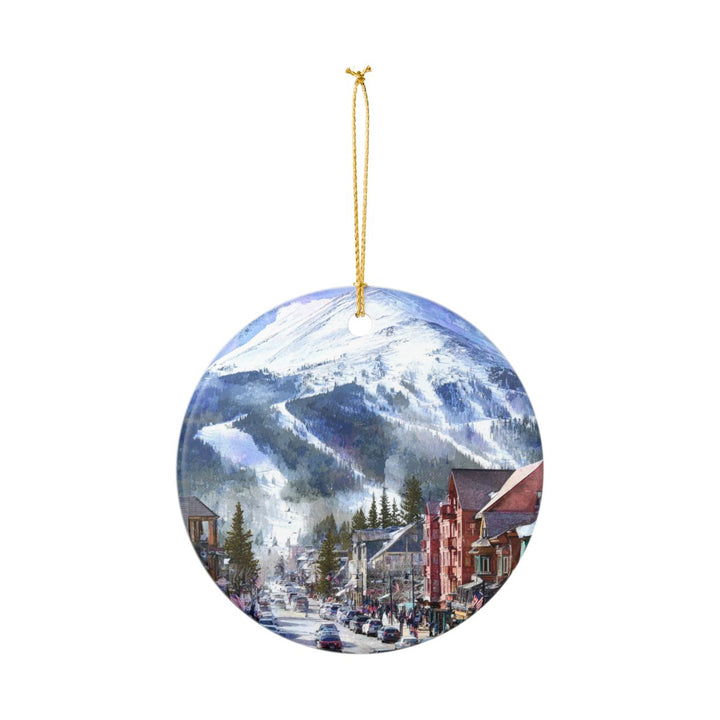 Breckenridge Ornament: Unique Breckenridge Souvenir, Breckenridge Xmas Decor, and Authentic Breckenridge Gift