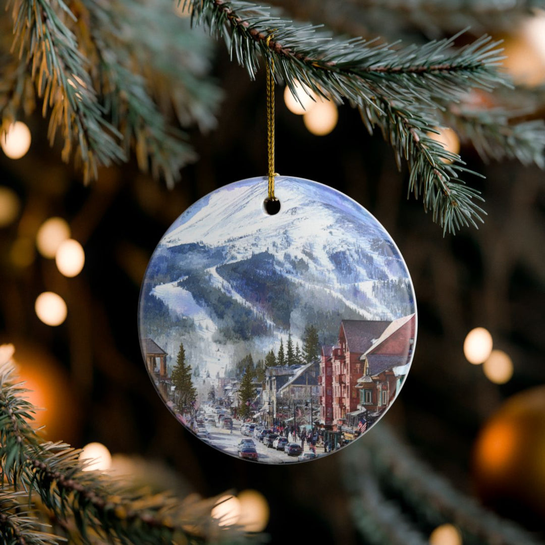 Breckenridge Ornament: Unique Breckenridge Souvenir, Breckenridge Xmas Decor, and Authentic Breckenridge Gift