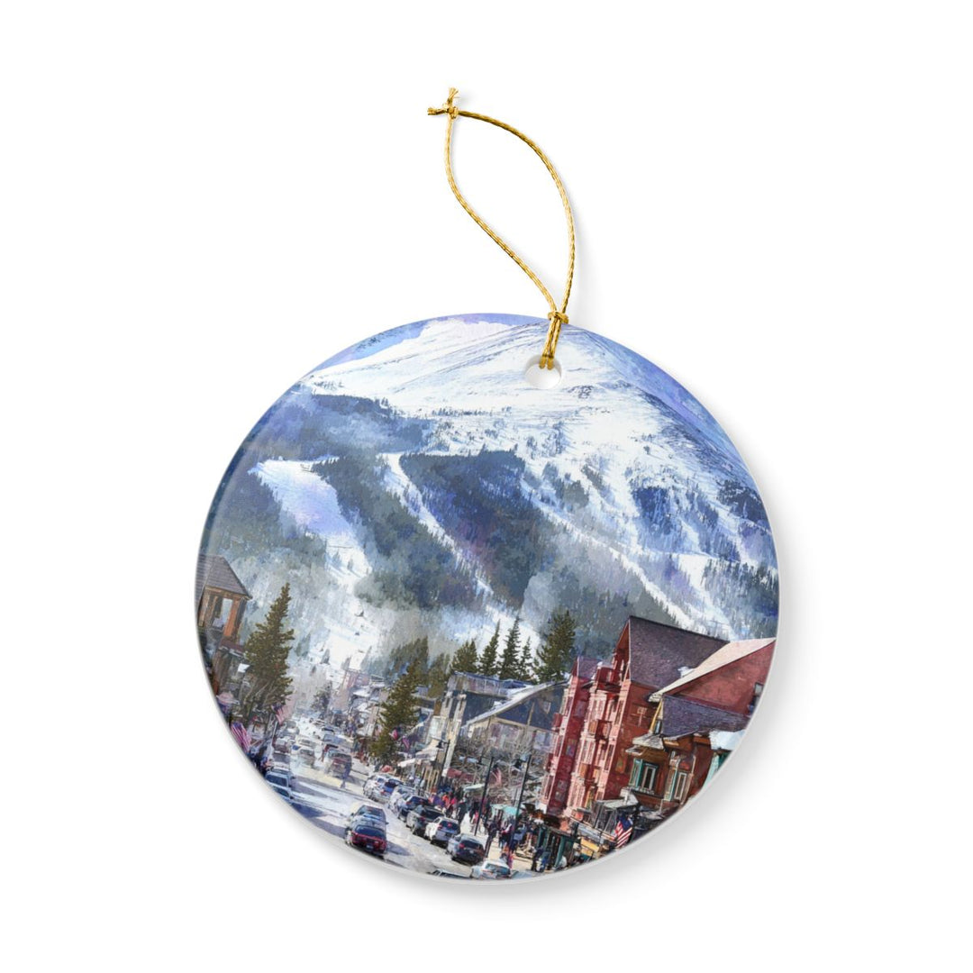 Breckenridge Ornament: Unique Breckenridge Souvenir, Breckenridge Xmas Decor, and Authentic Breckenridge Gift
