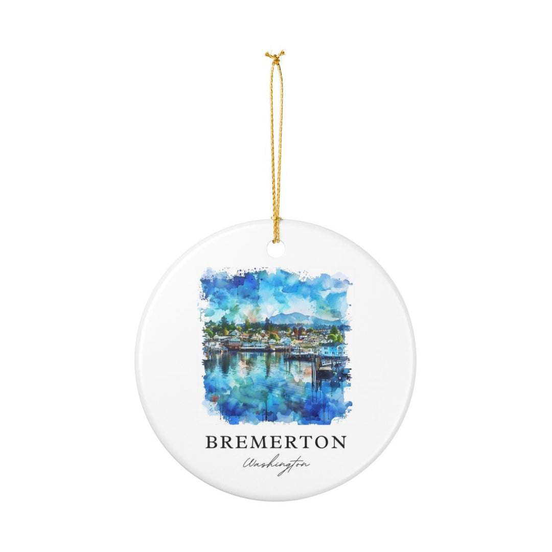 Bremerton Washington Ornament: Unique Bremerton Souvenir, Bremerton Washington Xmas Decor, and Authentic Bremerton Gift